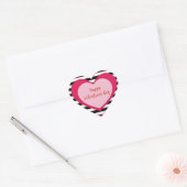 Valentinstag Herz-Aufkleber (Umschlag)
