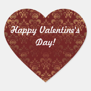 Valentinstag Herz-Aufkleber