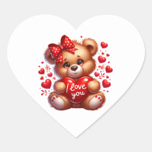Valentinstag-Herz-Aufkleber Herz-Aufkleber