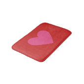 Valentinstag-Herz-Bad-Matte Badematte (Schrägansicht)