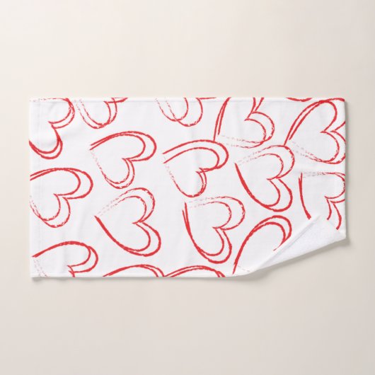 Valentinstag Herz Badhandtuch Set (Handtuch)