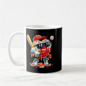 Valentinstag Herz Baseball Drip Eiscreme Jungen Kaffeetasse (Links)