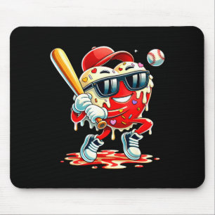 Valentinstag Herz Baseball Drip Eiscreme Jungen Mousepad