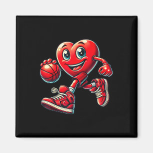 Valentinstag Herz Basketball Jungen Mädchen Kinder Magnet