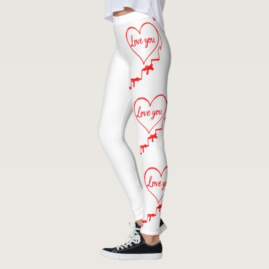 Valentinstag: Herz, Bögen und Liebe Sie zaubern Leggings (Links)