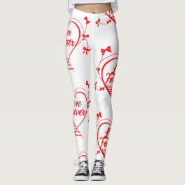 Valentinstag: Herz, Bögen und Liebe Sie zaubern Leggings
