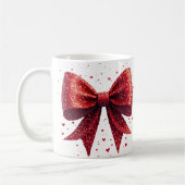 Valentinstag Herz Coquette Bow Kaffeetasse (Links)