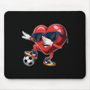 Valentinstag Herz Dabbing Herz Spieler Fußball Mousepad