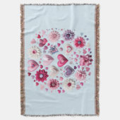 Valentinstag-Herz Decke (Vorderseite Vertikal)