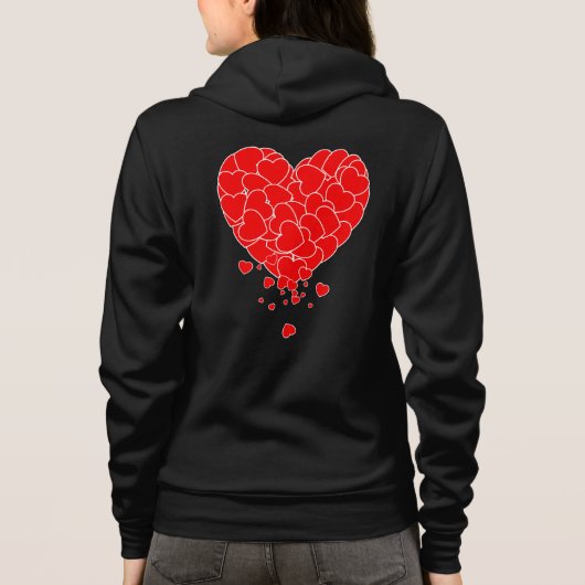 Valentinstag - Herz des Herzens Hoodie (Rückseite)