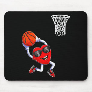 Valentinstag Herz-Dunking Basketball Jungen Mädche Mousepad