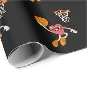 Valentinstag Herz Dunking Niedlicher Basketball Geschenkpapier (Rolleneckpunkt)