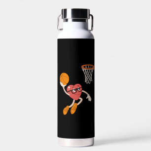 Valentinstag Herz-Dunking Süß Basketball Trinkflasche