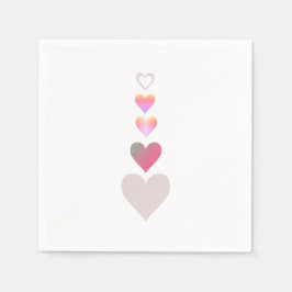 Valentinstag Herz Einfaches Niedliches Muster Serviette