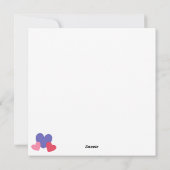 Valentinstag Herz Feiertagskarte (Rückseite)