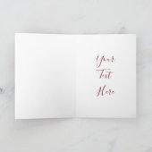 Valentinstag Herz Feiertagskarte (Innenseite)