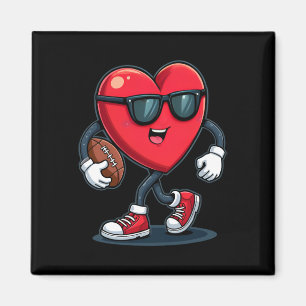 Valentinstag Herz Football Jungen Mädchen Kinder S Magnet
