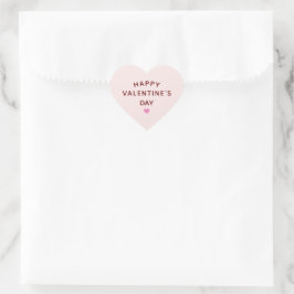 Valentinstag Herz Form rosa Herz-Aufkleber