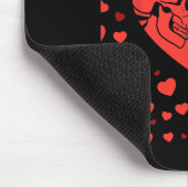Valentinstag Herz Funny Bones Skull Liebe Frauen Mousepad (Ecke)