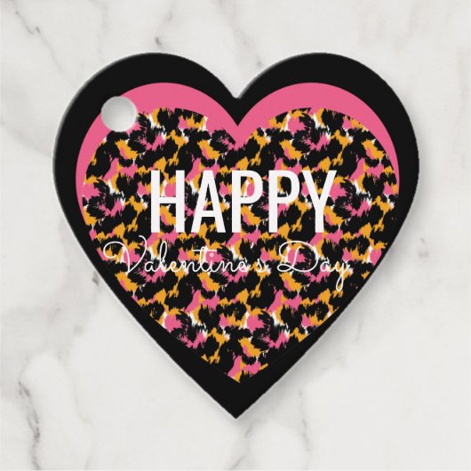 Valentinstag - Herz für Tierdrucke Geschenkanhänger (Vorderseite)