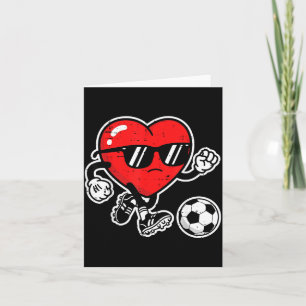 Valentinstag Herz Fußball Jungen Kinder Sie Karte