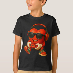 Valentinstag Herz Gamer Videospiel Boys Männer K T-Shirt
