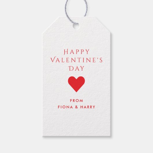 Valentinstag-Herz-Geschenkanhänger Geschenkanhänger (Vorderseite)