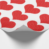 Valentinstag Herz Geschenkpapier (Ecke)