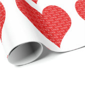 Valentinstag Herz Geschenkpapier (Rolleneckpunkt)