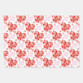 Valentinstag Herz Geschenkpapier Set (Vorderseite 3)