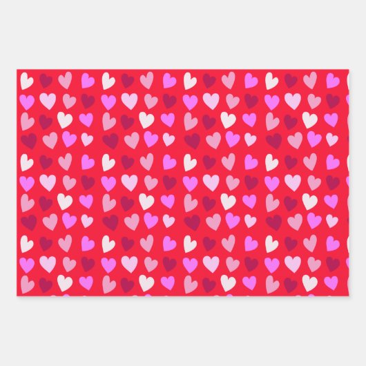 Valentinstag Herz Geschenkpapier Set (Vorderseite 2)