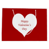 Valentinstag Herz Große Geschenktüte (Rückseite)