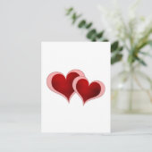 Valentinstag-Herz-Gruß-Karte Feiertagspostkarte (Stehend Vorderseite)