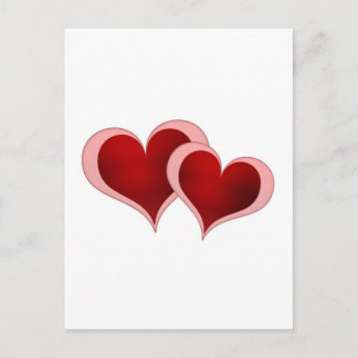 Valentinstag-Herz-Gruß-Karte Feiertagspostkarte