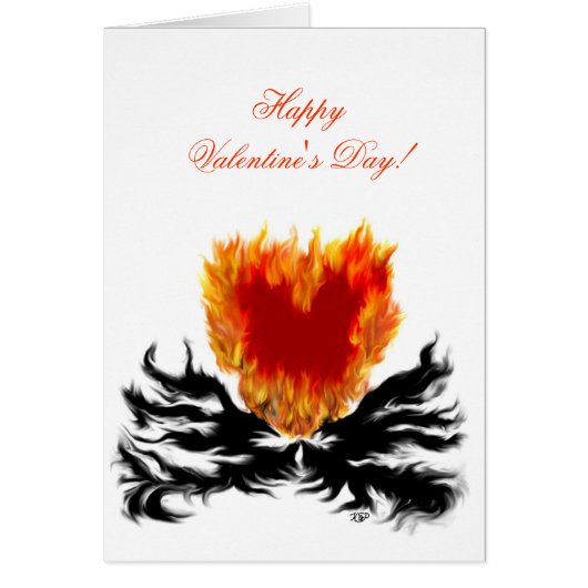 Valentinstag - Herz in Flammen (Vorne)