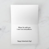 Valentinstag Herz in Wolken Grußkarte Feiertagskarte (Innenseite)