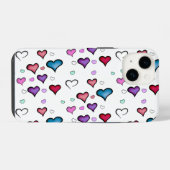 Valentinstag Herz iPhone 14 Fall Hülle (Rückseite (Horizontal))