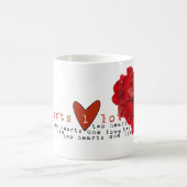 Valentinstag-Herz Kaffeetasse (Mittel)