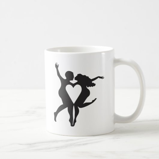 Valentinstag-Herz Kaffeetasse (Rechts)