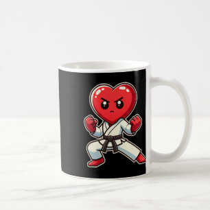 Valentinstag Herz Karate Taekwondo Mma Martial Kaffeetasse