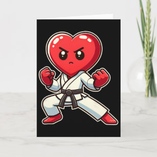 Valentinstag Herz Karate Taekwondo Mma Martial Karte