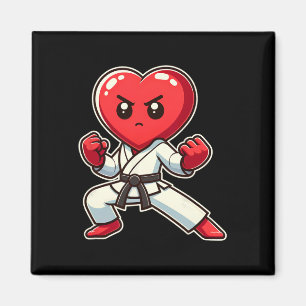 Valentinstag Herz Karate Taekwondo Mma Martial Magnet