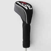 Valentinstag Herz Karierte Liebe Golf Headcover (angewinkelt)