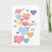 Valentinstag Herz Karte (Vorderseite)