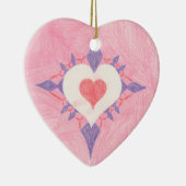 Valentinstag Herz Keramik Ornament (Rechts)