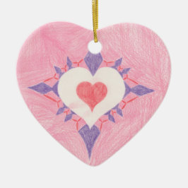 Valentinstag Herz Keramik Ornament