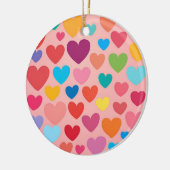 Valentinstag Herz Keramik Ornament (Links)