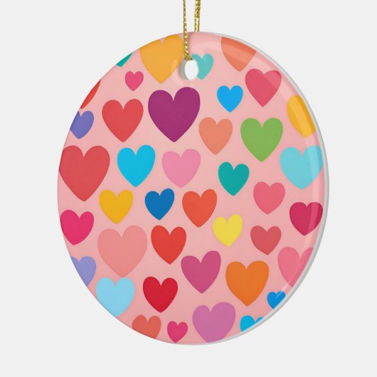 Valentinstag Herz Keramik Ornament (Links)
