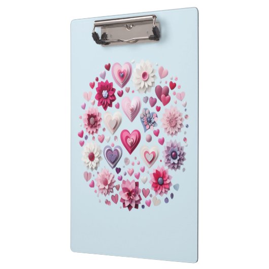 Valentinstag-Herz Klemmbrett (Links)