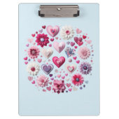 Valentinstag-Herz Klemmbrett (Vorderseite)